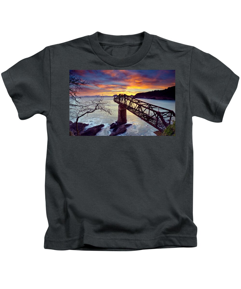 Seascape Kids T-Shirt featuring the photograph Seascape by Jackie Russo