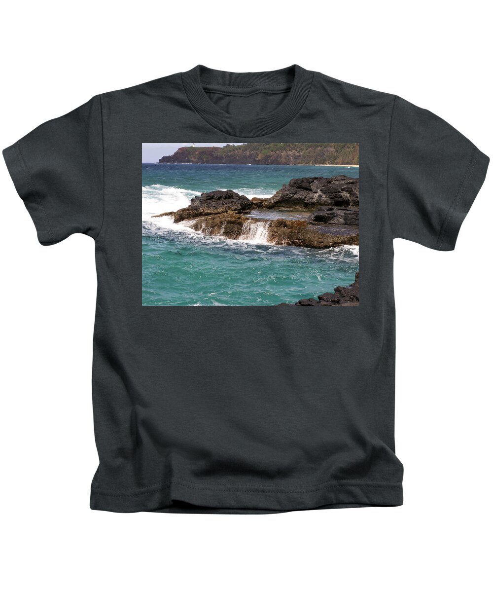 Beach Kids T-Shirt featuring the photograph Secret Beach by Amy Fose