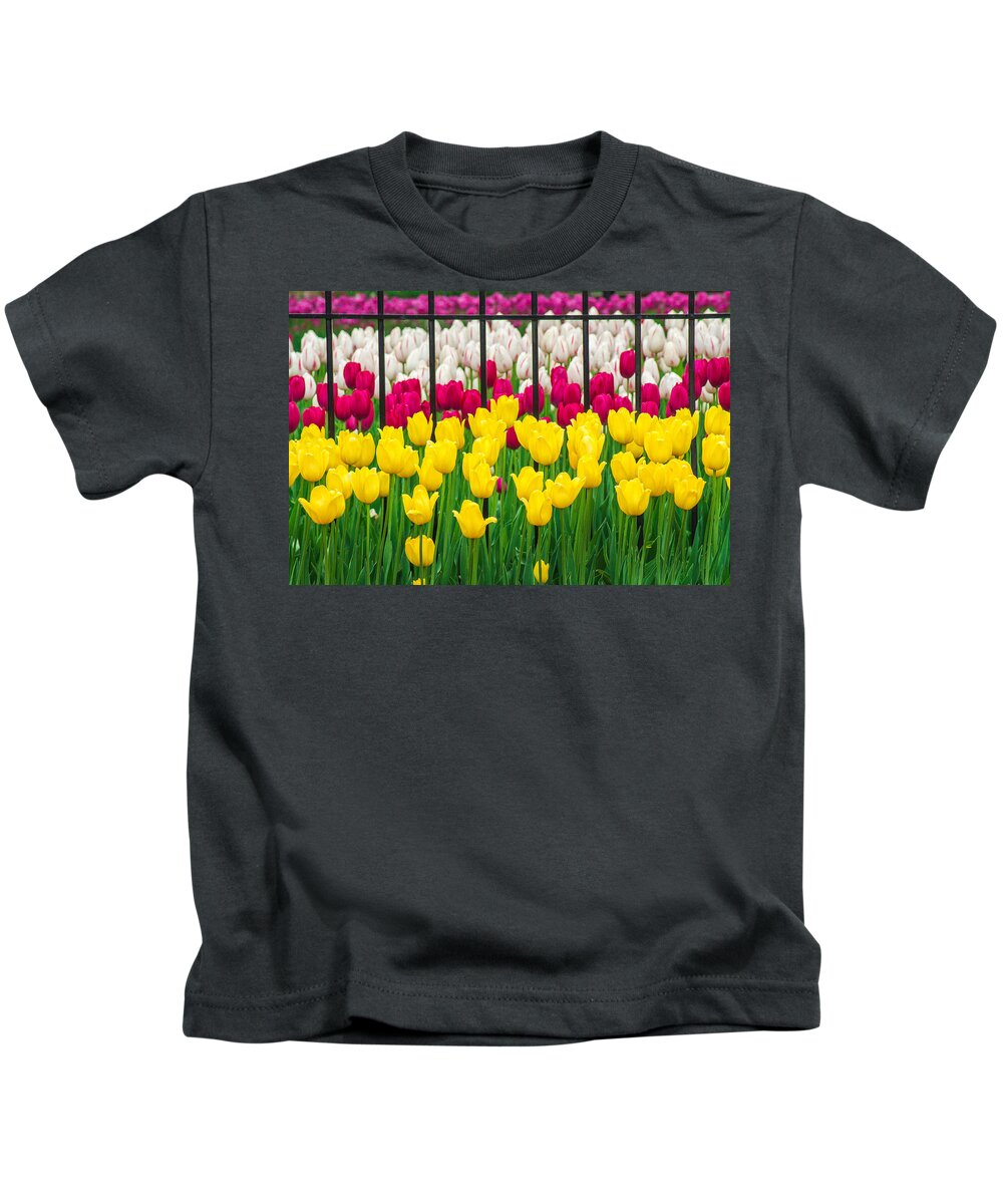 White Kids T-Shirt featuring the photograph Segregated Spring by Bill Pevlor