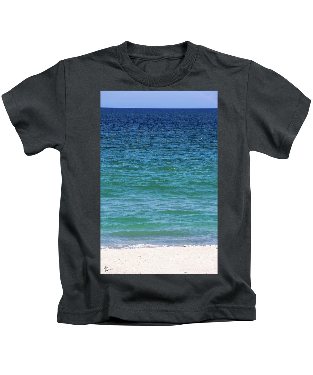 Beach Kids T-Shirt featuring the photograph Shades of Blue by Mary Anne Delgado