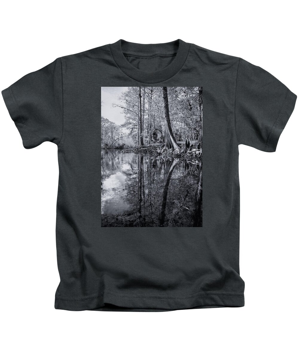 Crystal Yingling Kids T-Shirt featuring the photograph Silver River by Ghostwinds Photography