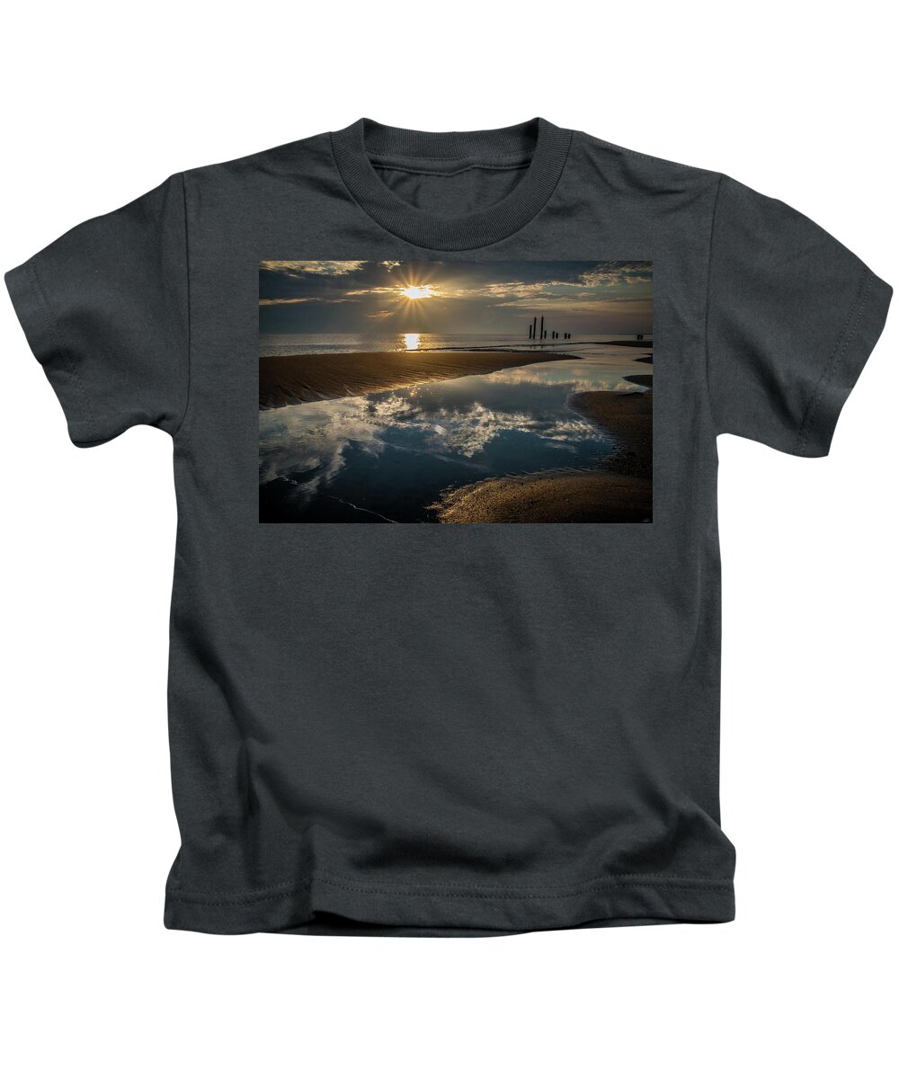Clouds Kids T-Shirt featuring the photograph Sky Portal by Larkin's Balcony Photography