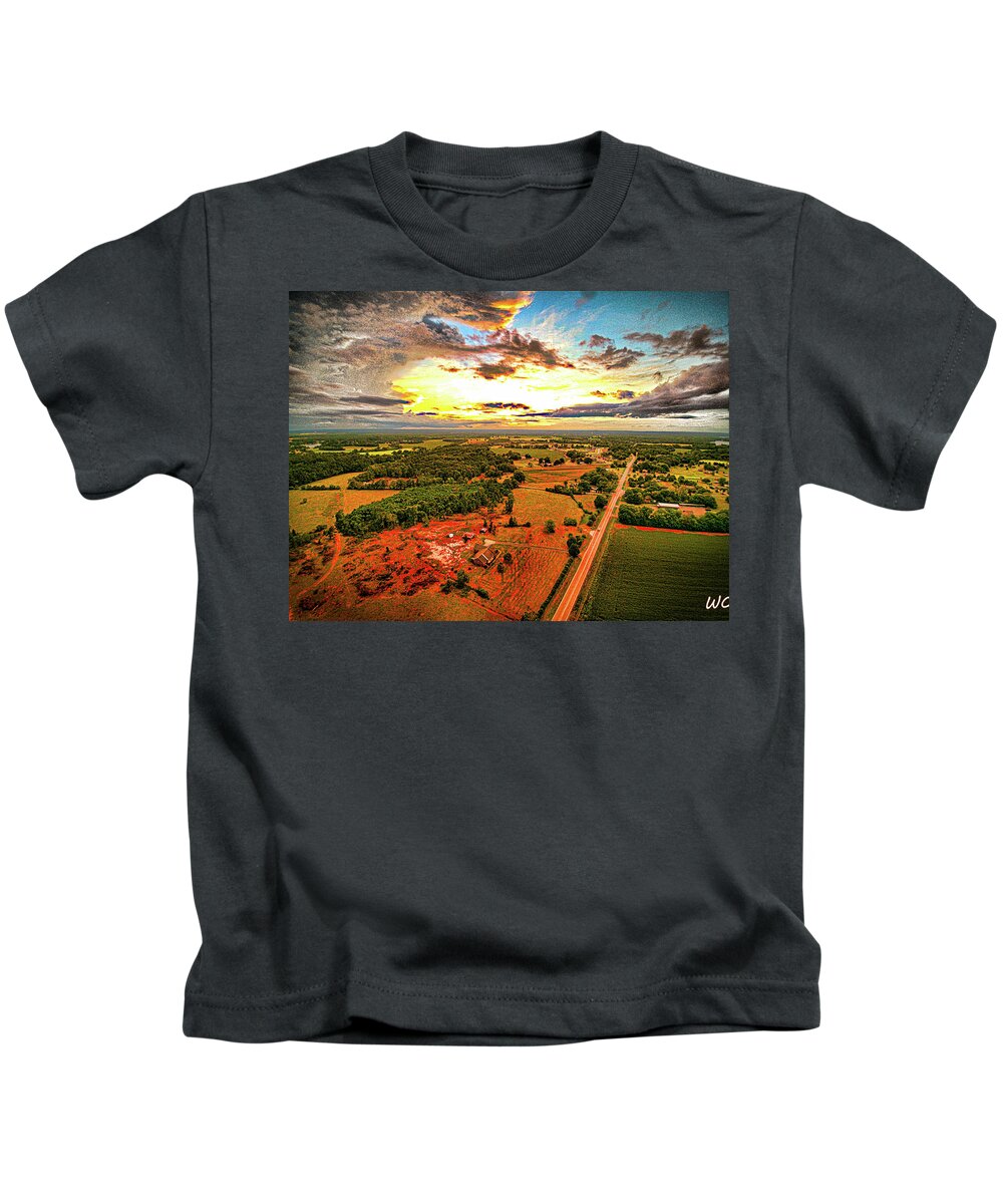 Sunset Kids T-Shirt featuring the photograph Slapout Sunset by Dax Whitaker