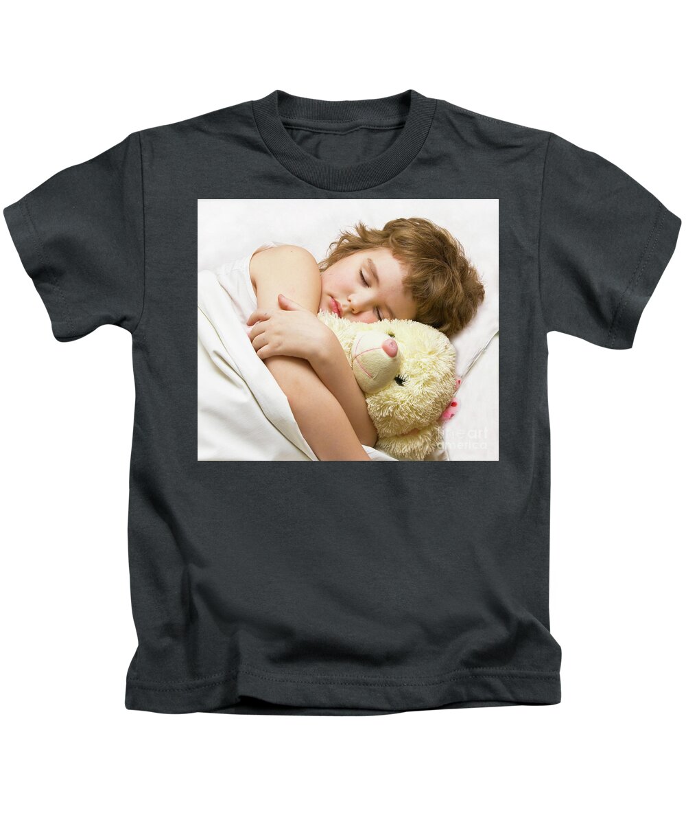 Boy Kids T-Shirt featuring the photograph Sleeping boy by Irina Afonskaya