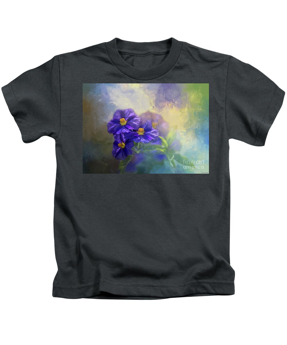 Solanum Kids T-Shirt featuring the photograph Solanum by Eva Lechner