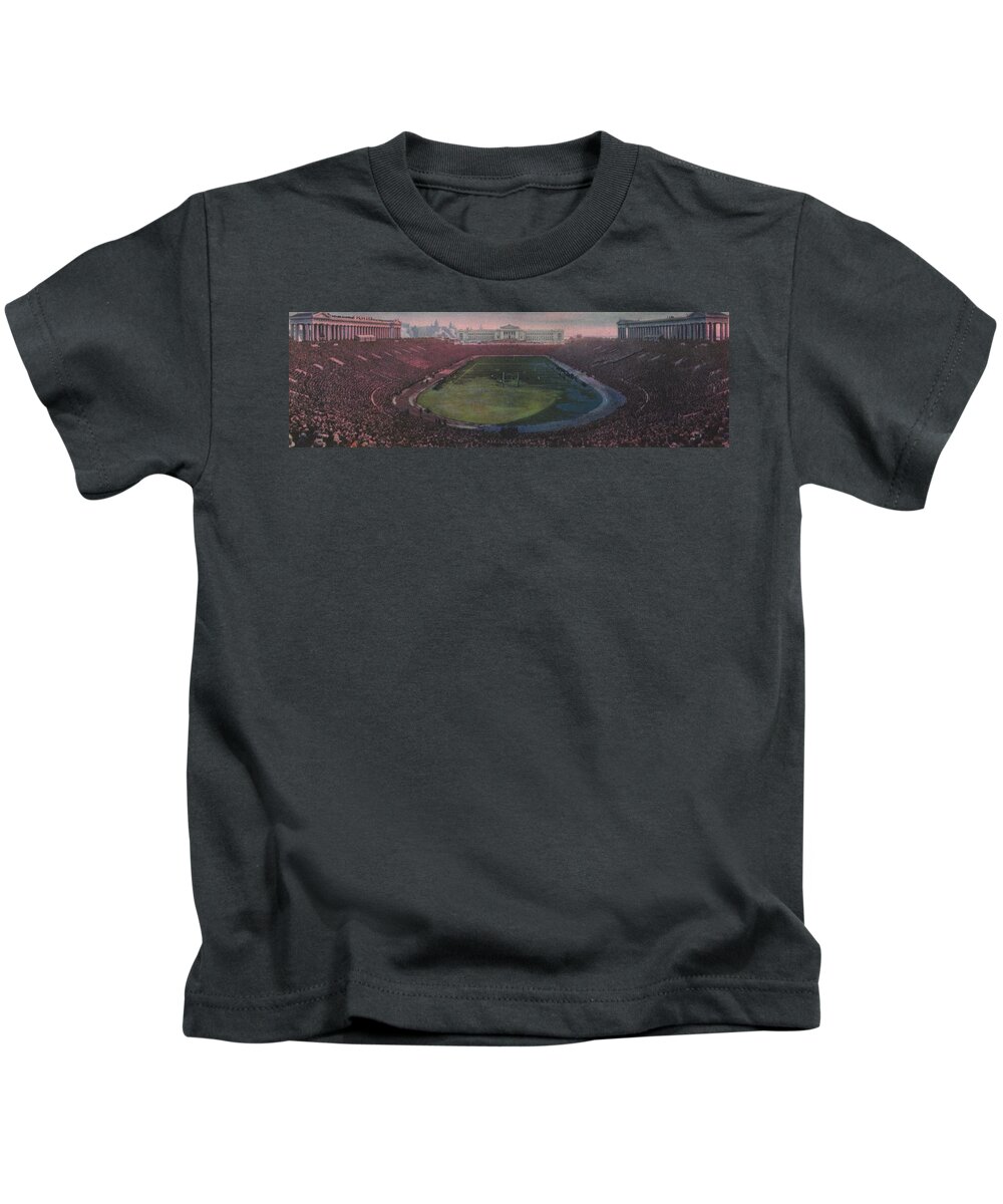 Chicago Kids T-Shirt featuring the painting Soldier Field by American School