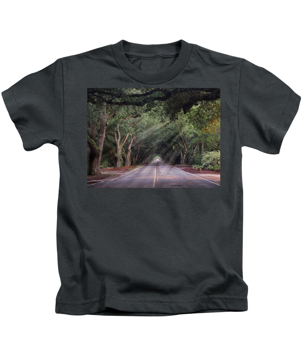 Landscape Kids T-Shirt featuring the photograph South Boundary Sun by David Palmer