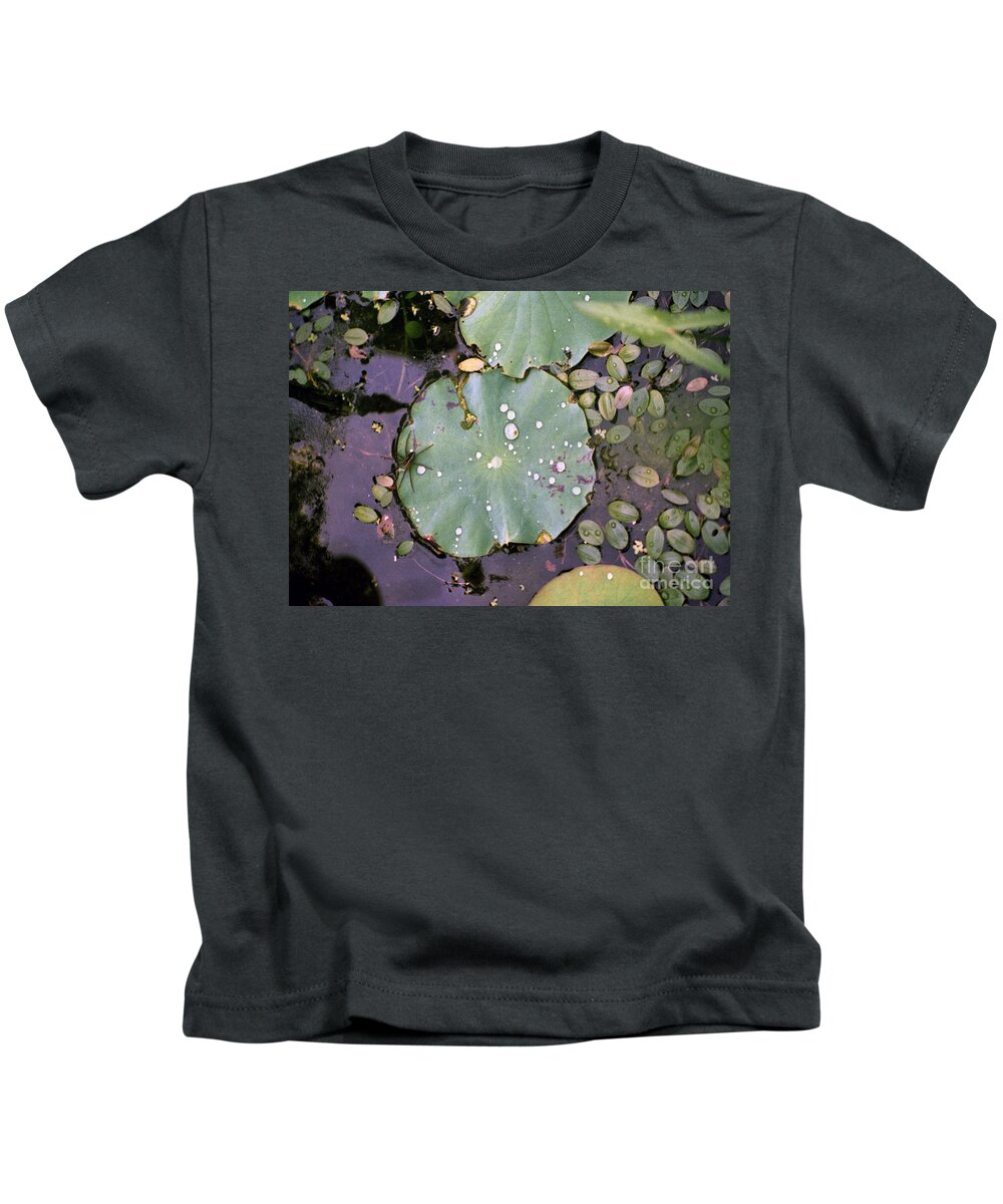 Lillypad Kids T-Shirt featuring the photograph Spider and Lillypad by Richard Rizzo