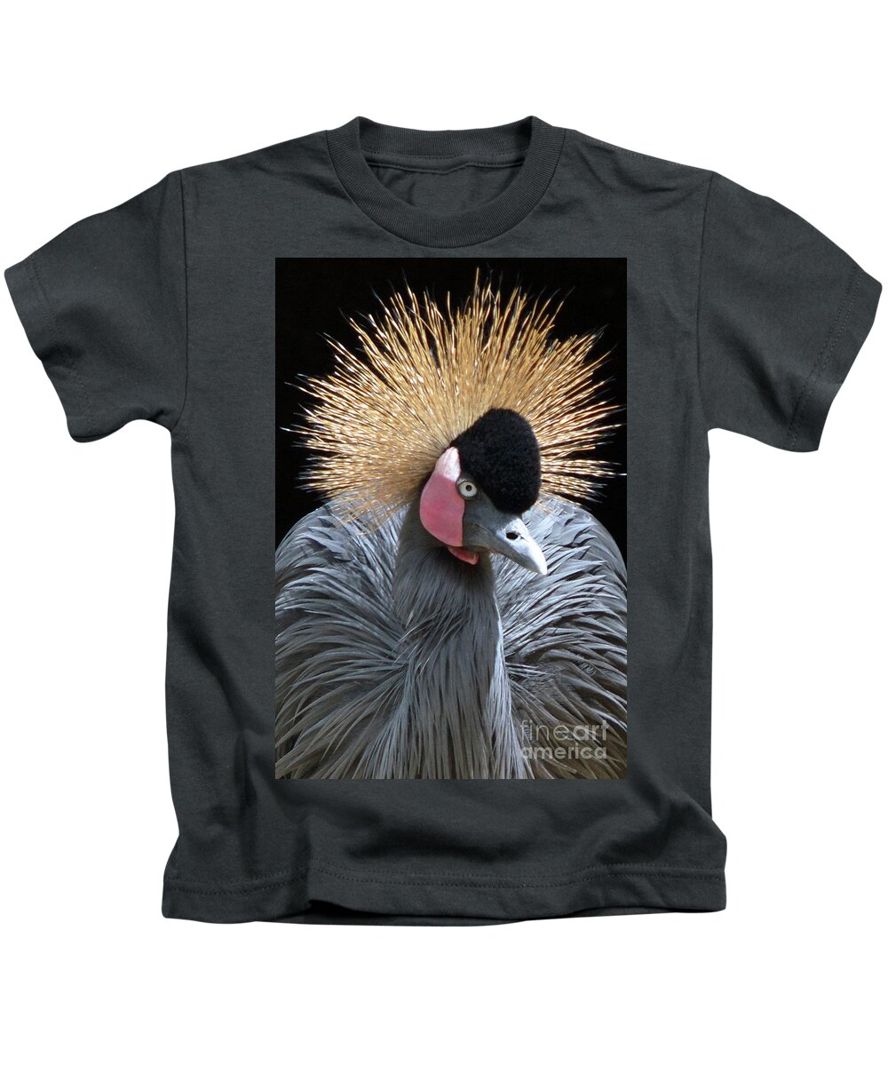 Bird Kids T-Shirt featuring the photograph Spiked by Dan Holm