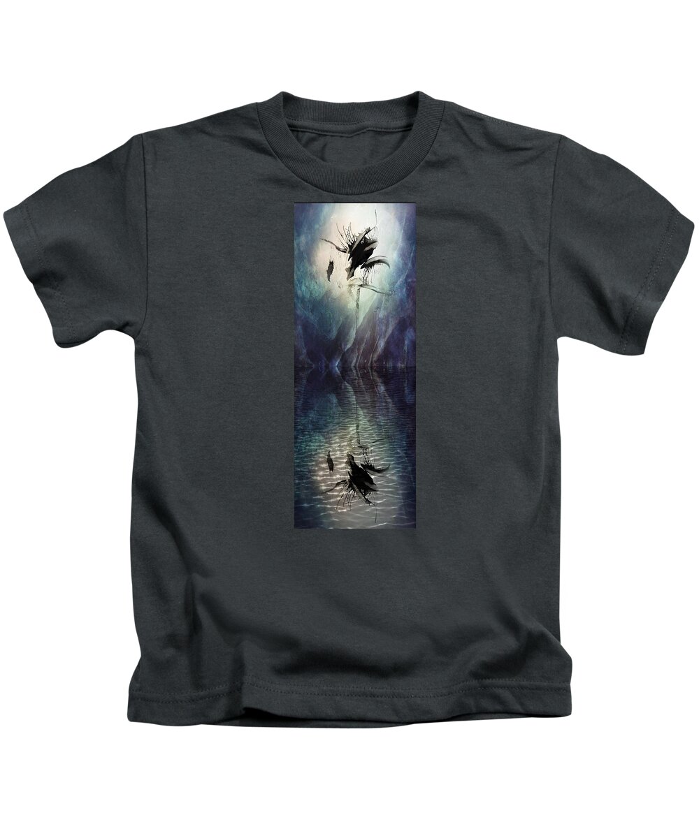 Abstract Kids T-Shirt featuring the photograph Spooky Abstract by Tom Gowanlock