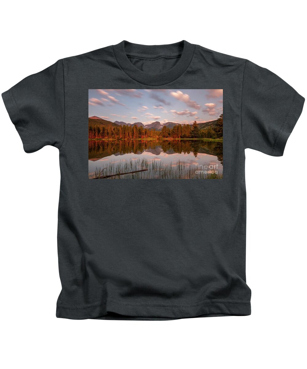 Sprague Lake Kids T-Shirt featuring the photograph Sprague Lake Morning by Ronda Kimbrow