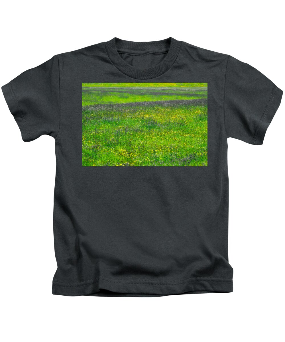 Spring Kids T-Shirt featuring the photograph Spring Field Colours by Irwin Barrett