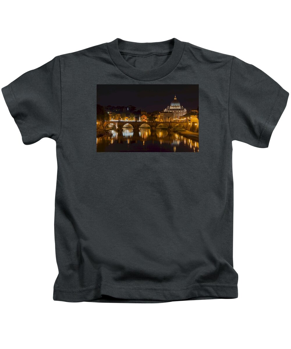 Andrew D Kids T-Shirt featuring the photograph St. Peter's Basilica-655 by Alex Ursache