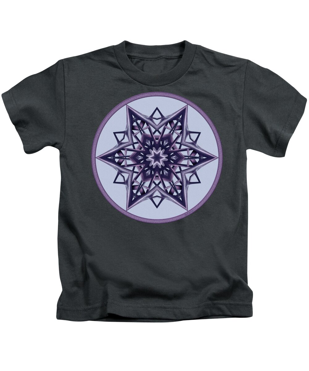 Lemon Thorns Kids T-Shirt featuring the digital art Star Window II by Lynde Young
