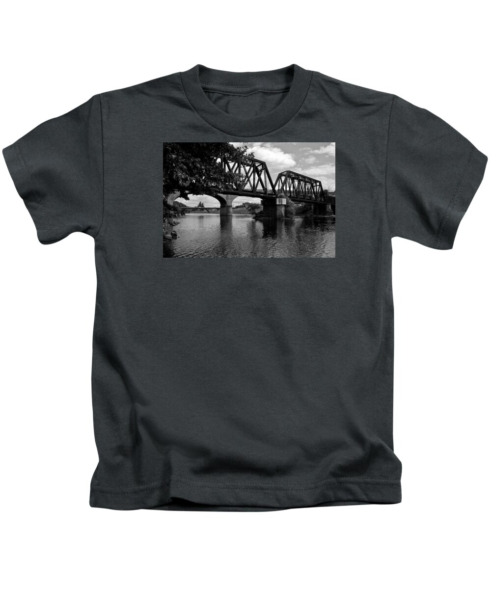 Bethlehem Steel Kids T-Shirt featuring the photograph Steel City by Michael Dorn