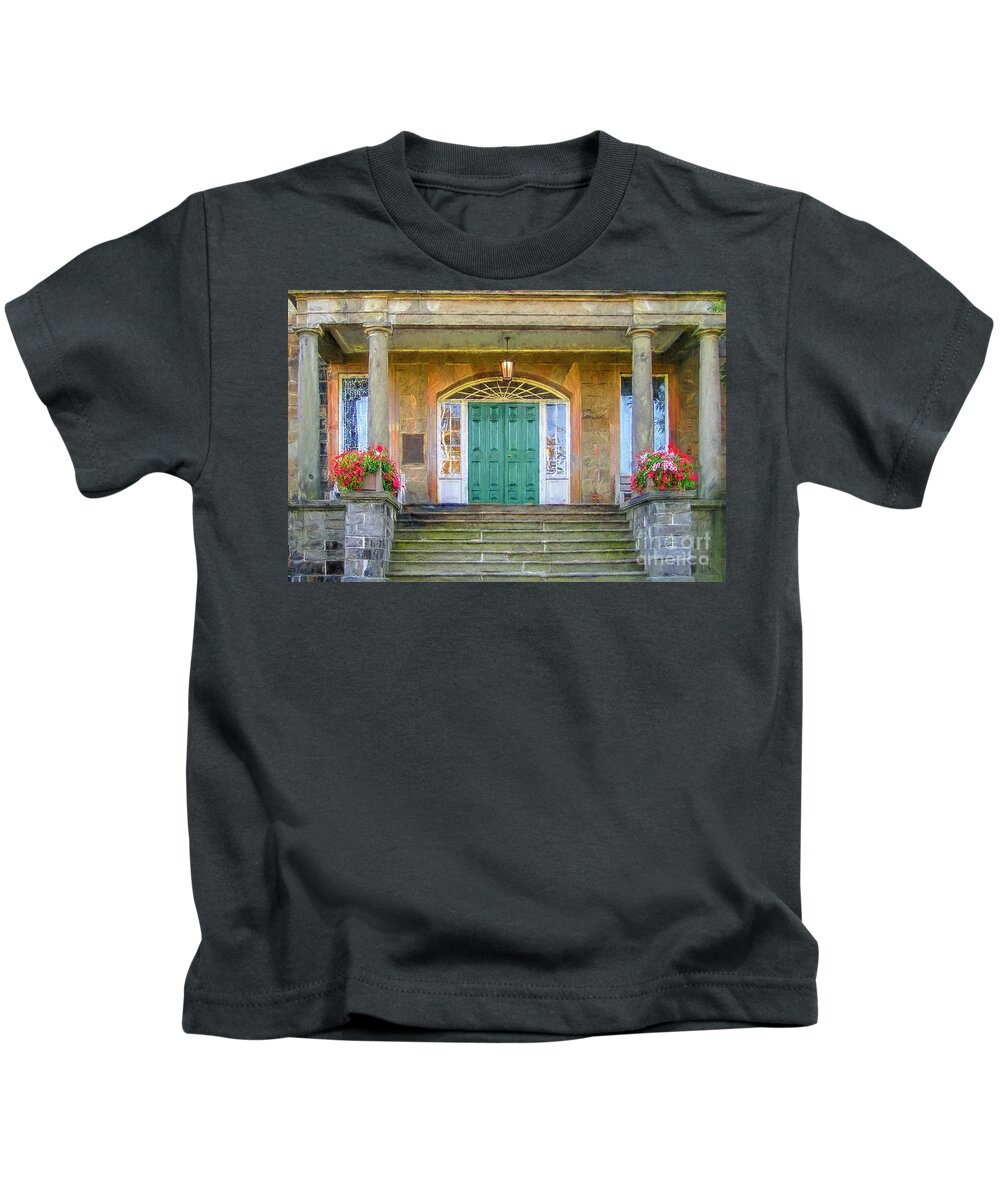 University Of New Brunswick Kids T-Shirt featuring the photograph Steps to Higher Learning by Carol Randall