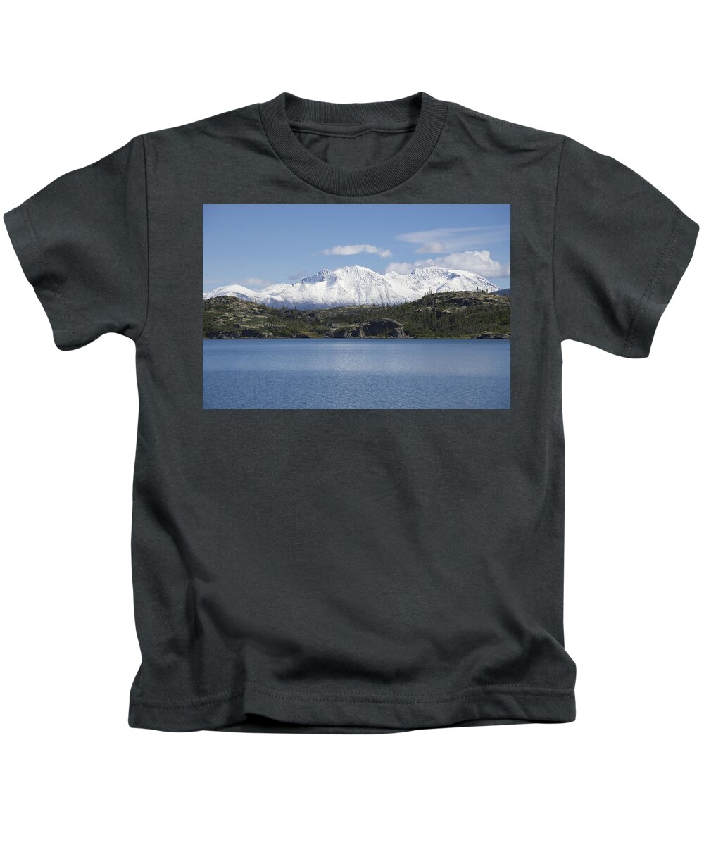 Stikine Mountains Kids T-Shirt featuring the photograph Stikine Mountains 7 by Richard J Cassato