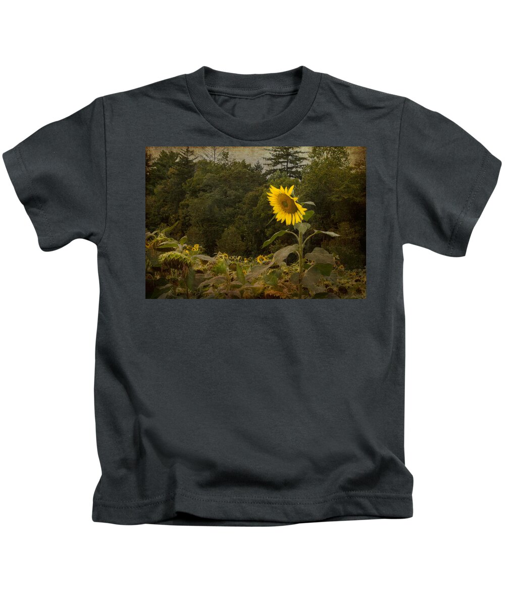 Sunflower Kids T-Shirt featuring the photograph Still Standing by Arlene Carmel