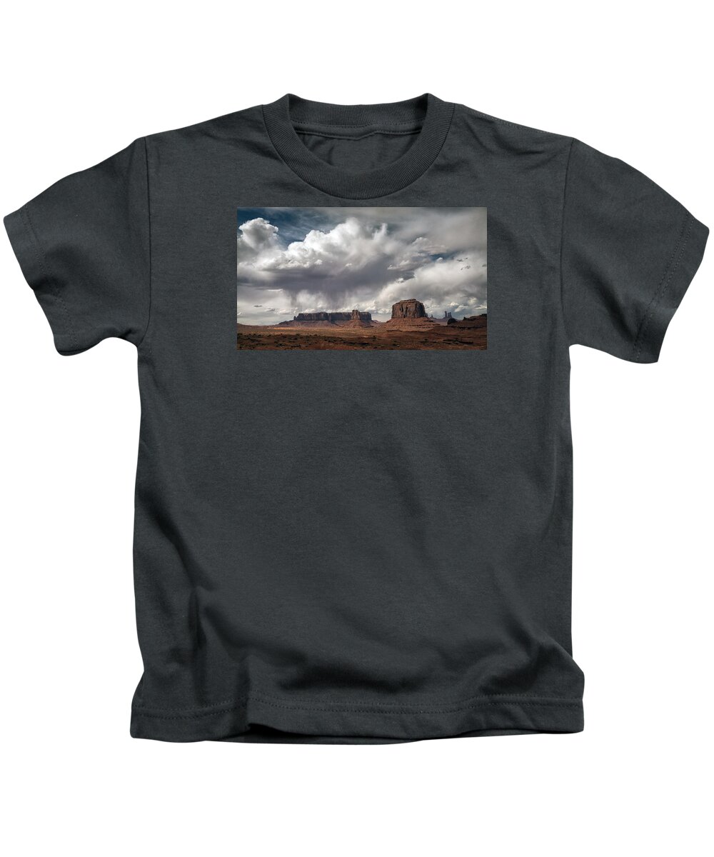 Arizona Kids T-Shirt featuring the photograph Storm Brewing by Robert Fawcett