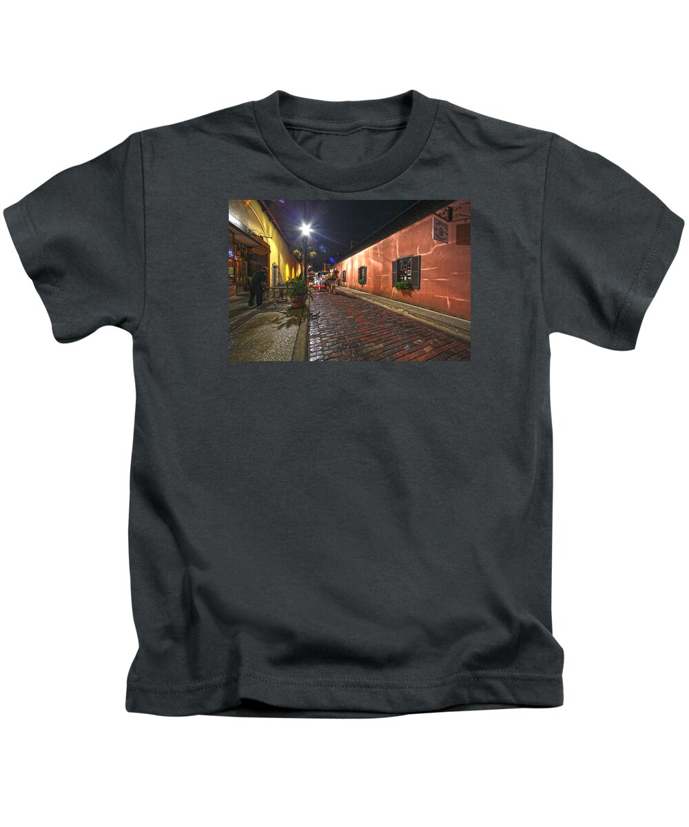 Horse Kids T-Shirt featuring the photograph Streets of St Augustine by Robert Och