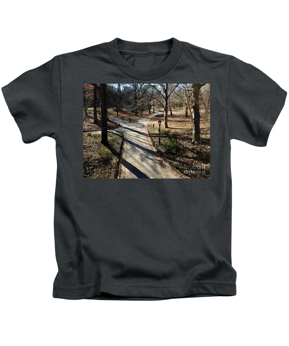 Central Park Kids T-Shirt featuring the photograph Stroll #1 by Dennis Richardson