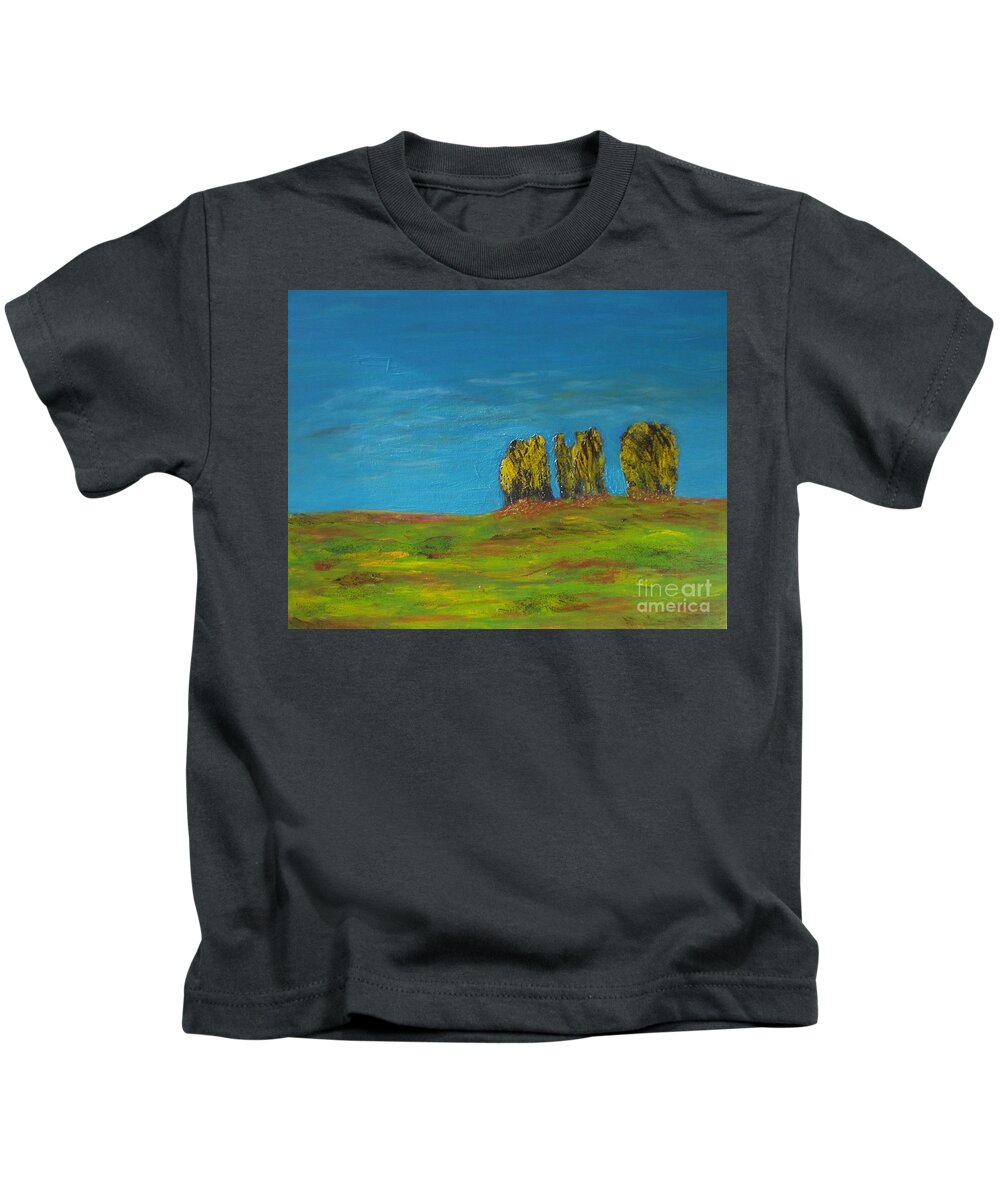 Expressionism Kids T-Shirt featuring the painting Summer mood by Pilbri Britta Neumaerker