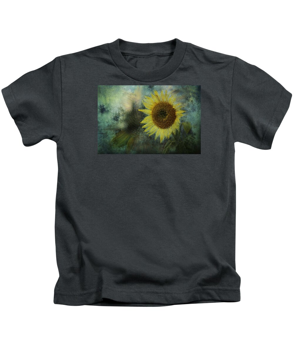 Sunflower Kids T-Shirt featuring the photograph Sunflower Sea by Belinda Greb