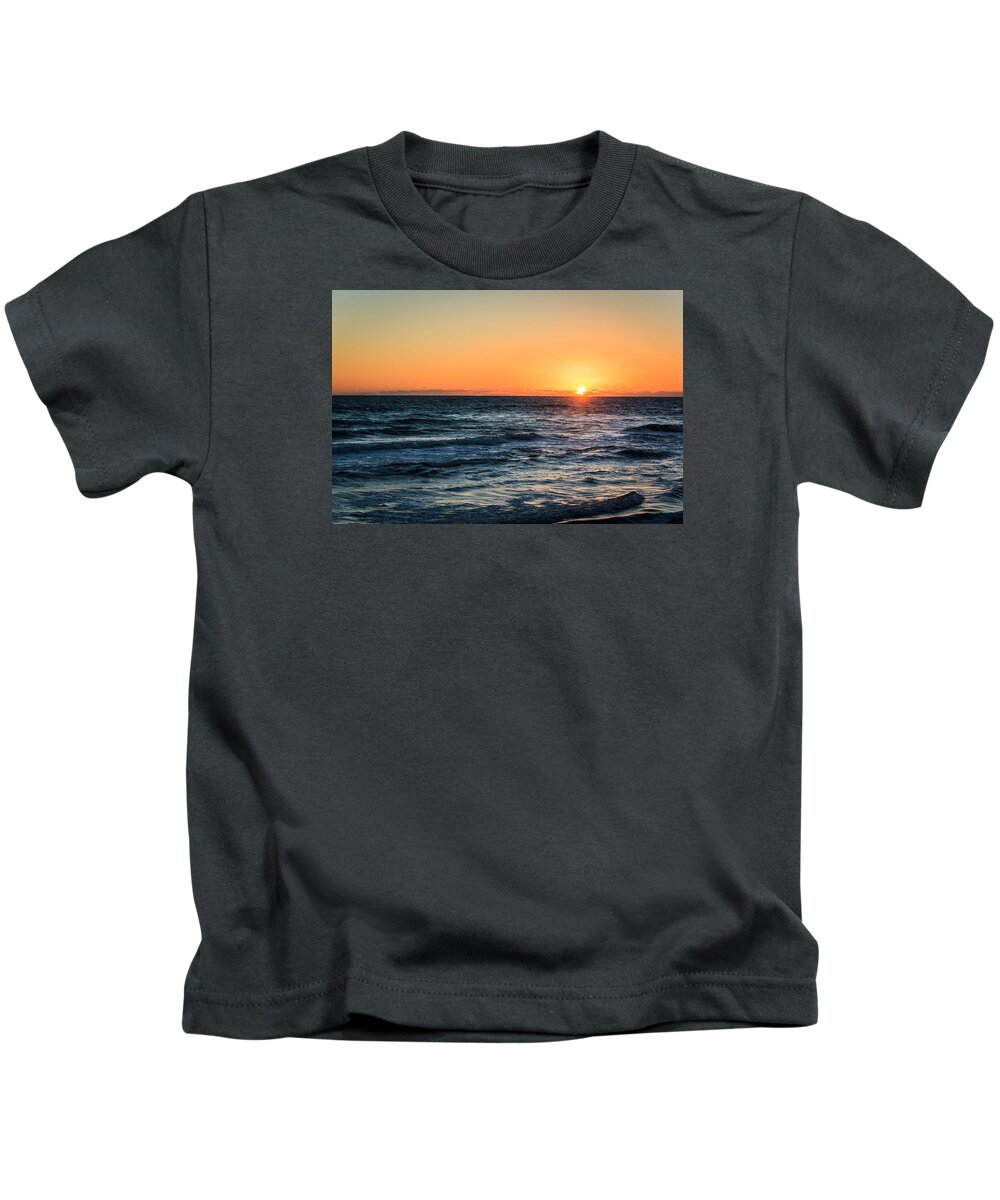 Nags Head Kids T-Shirt featuring the photograph Sunrise in Nags Head by Joni Eskridge