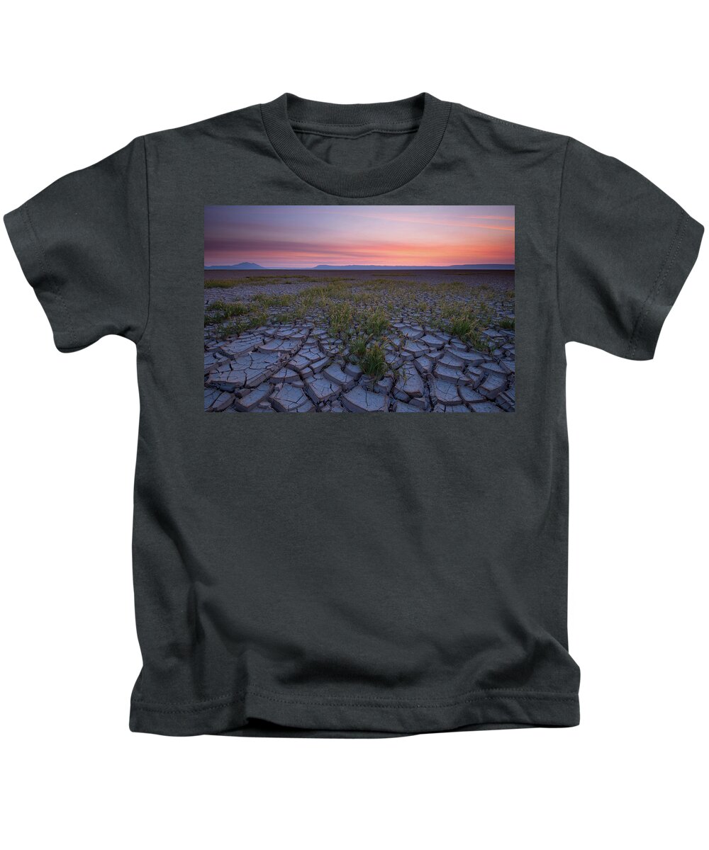 Landscape Kids T-Shirt featuring the photograph Sunrise on the Playa by Andrew Kumler