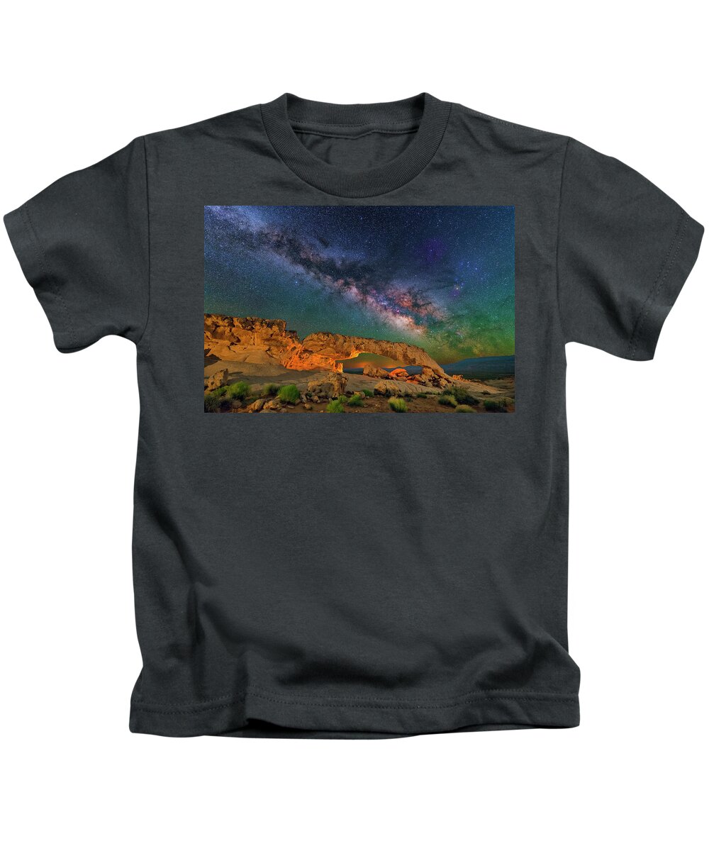 Astronomy Kids T-Shirt featuring the photograph Sunset Arch by Ralf Rohner