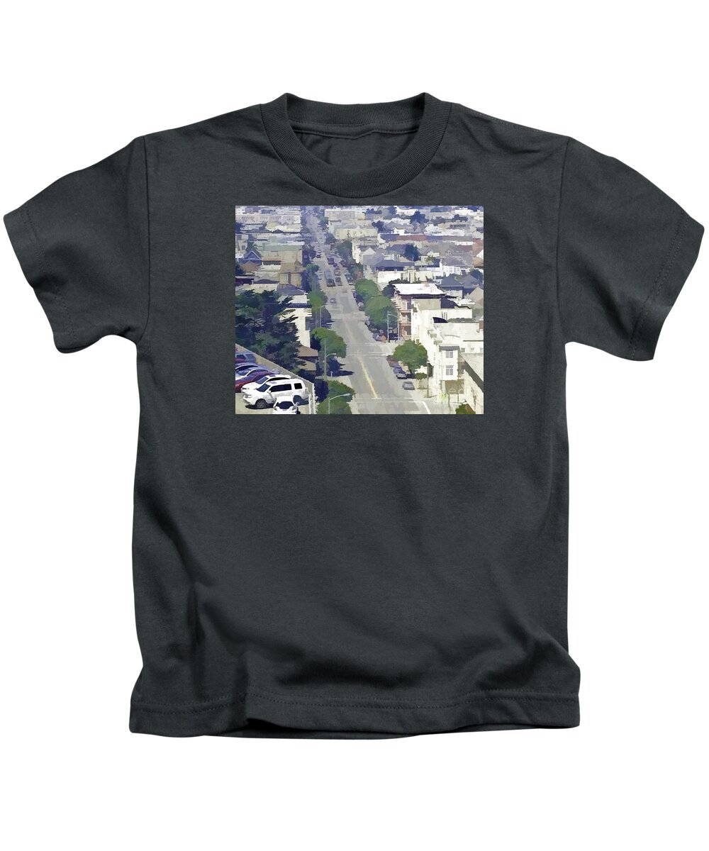 San Francisco Kids T-Shirt featuring the photograph Sunset Days by Joyce Creswell
