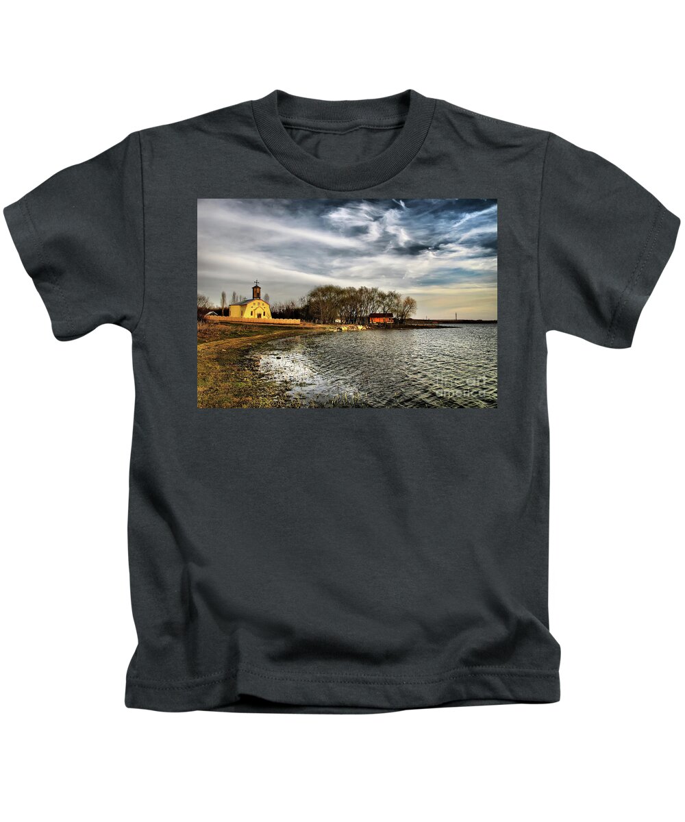 Landmark Kids T-Shirt featuring the photograph Sunset in Paradise by Daliana Pacuraru