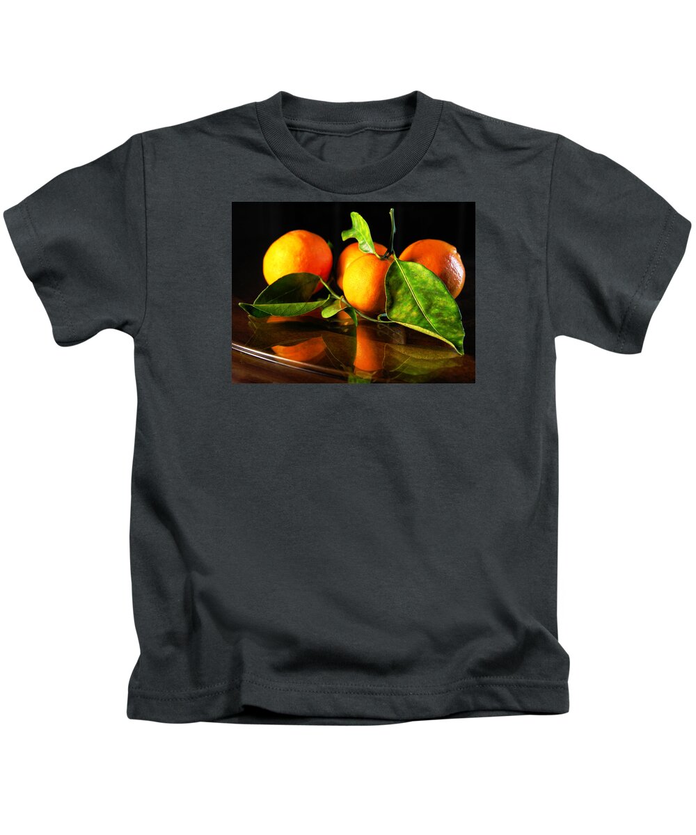 Tangerines Kids T-Shirt featuring the photograph Tangerines by Robert Och