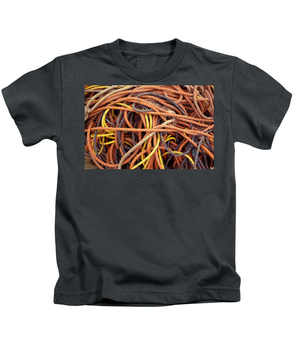 Rope Kids T-Shirt featuring the photograph Tangle by Brent L Ander