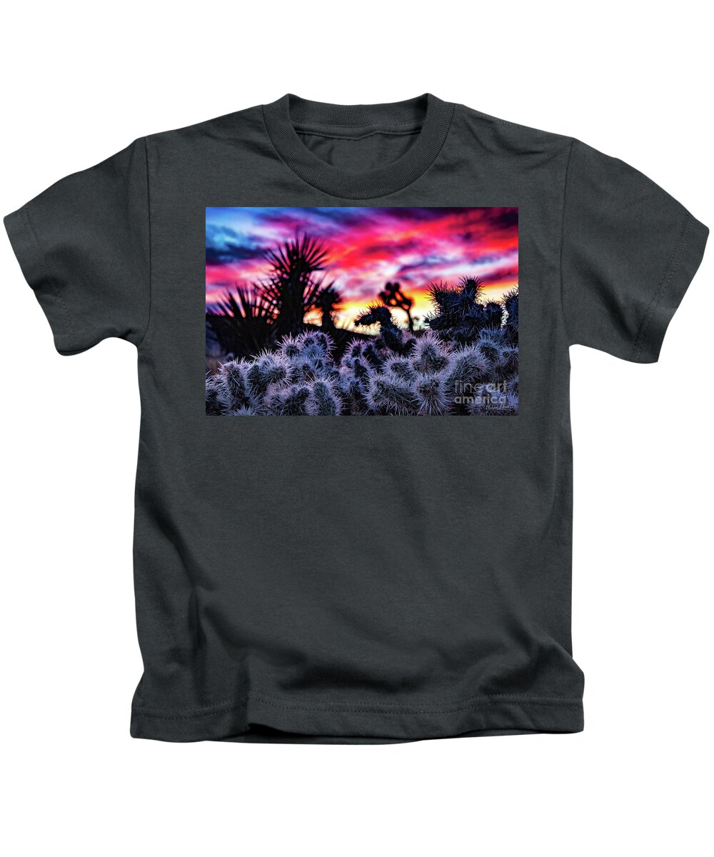 Landscape Kids T-Shirt featuring the photograph Teddy Bear Cholla by Adam Morsa