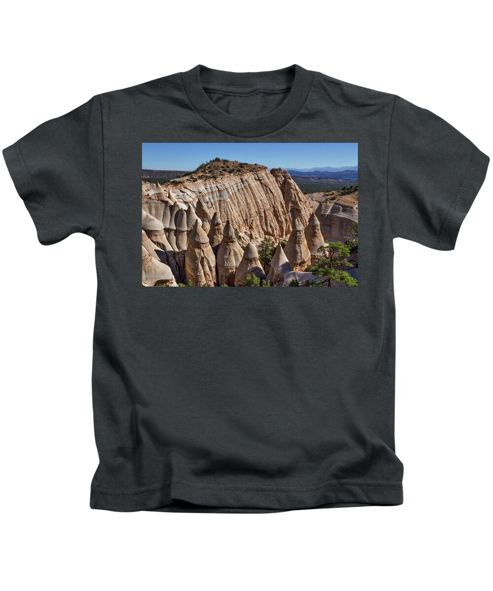 New Mexico Kids T-Shirt featuring the photograph Tent Rocks - New Mexico #2 by Stuart Litoff