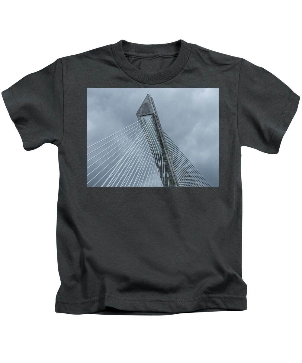 Pone De Terenez Kids T-Shirt featuring the photograph Terenez Bridge ii by Helen Jackson
