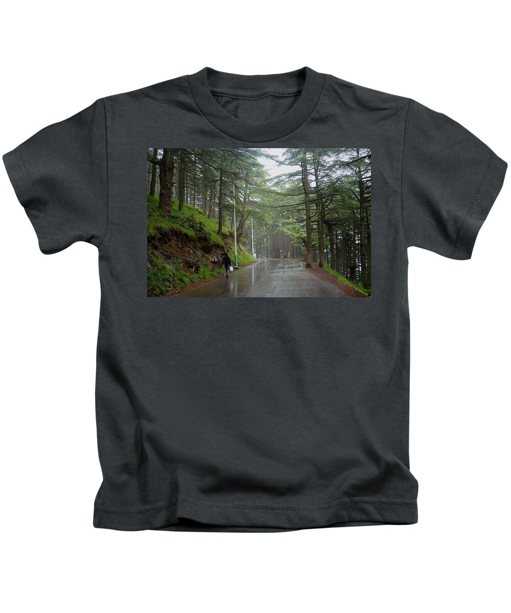 Sun Kids T-Shirt featuring the photograph The atlas mount by Andy Bucaille
