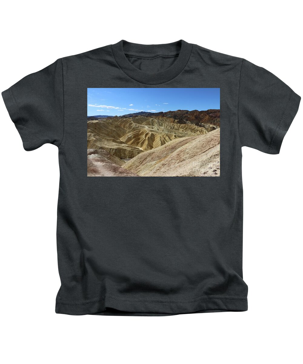 Badlands Kids T-Shirt featuring the photograph The Badlands Of Death Valley by Christiane Schulze Art And Photography
