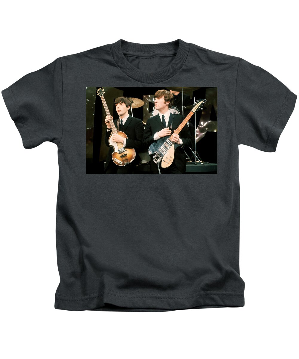 The Beatles Kids T-Shirt featuring the photograph The Beatles by Jackie Russo