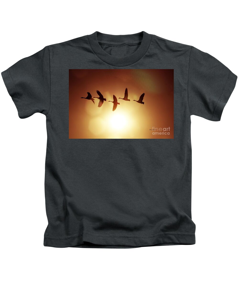 Sunset Kids T-Shirt featuring the photograph The before the Sundwon by Yumi Johnson
