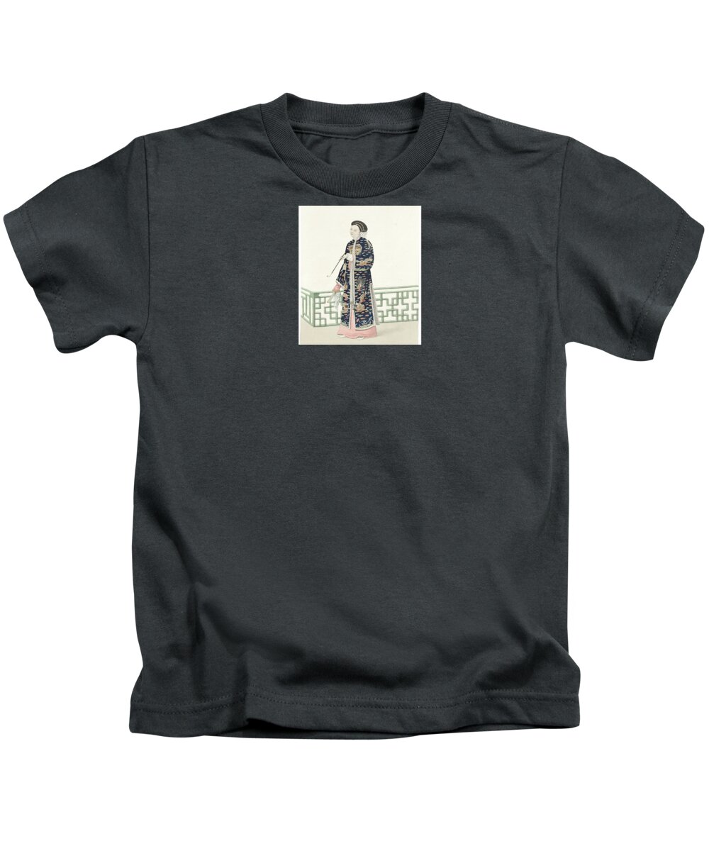 Mason (george Henry) The Costume Of China Kids T-Shirt featuring the painting The Costume of China by MotionAge Designs