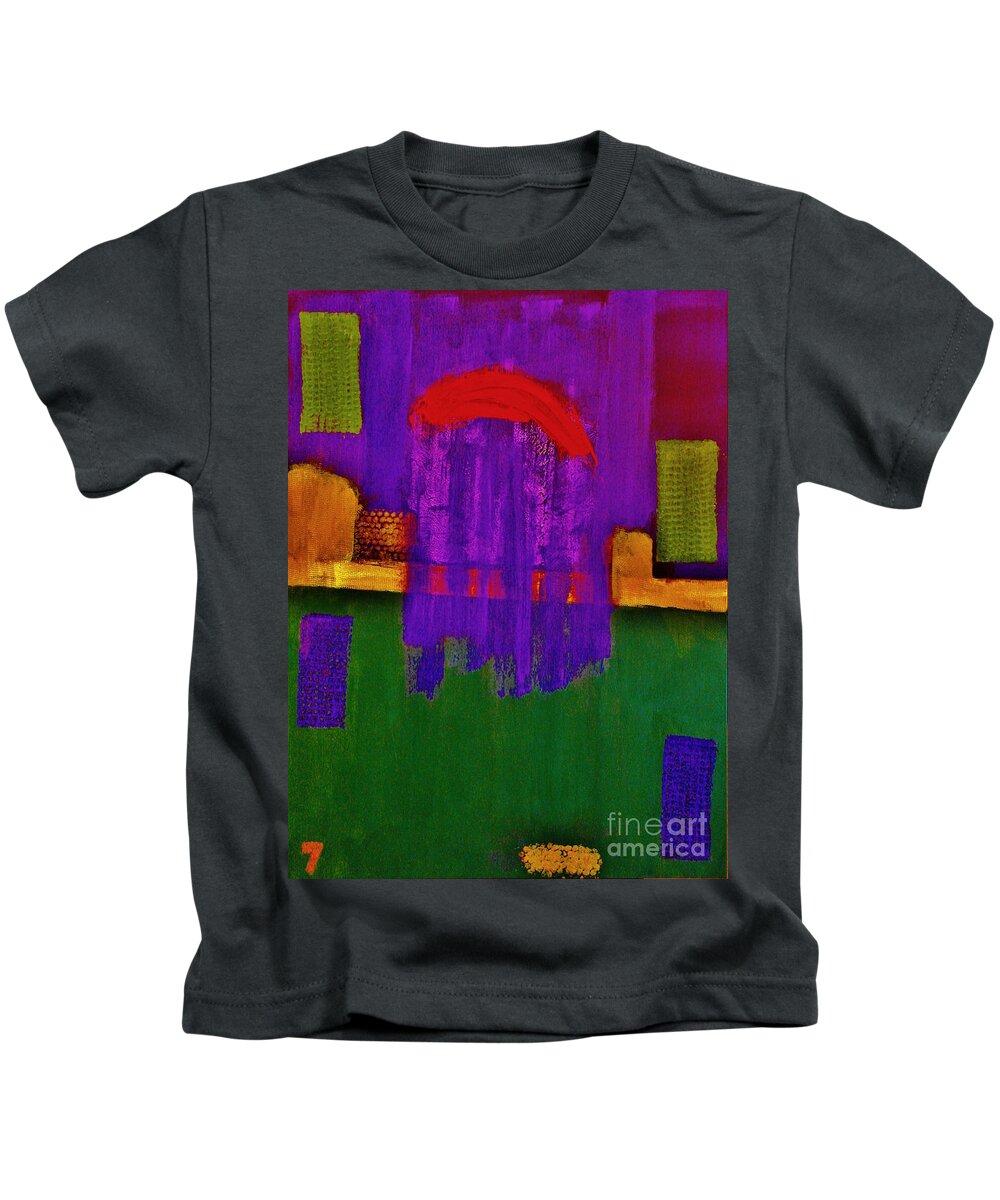 A-fine-art-painting Kids T-Shirt featuring the painting The Crown  by Catalina Walker