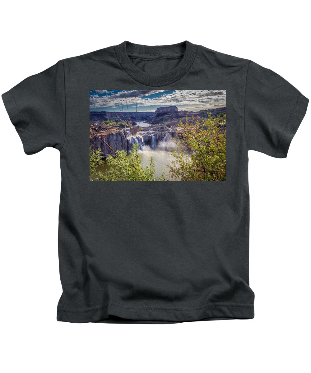  Kids T-Shirt featuring the photograph The Falls by Michael W Rogers