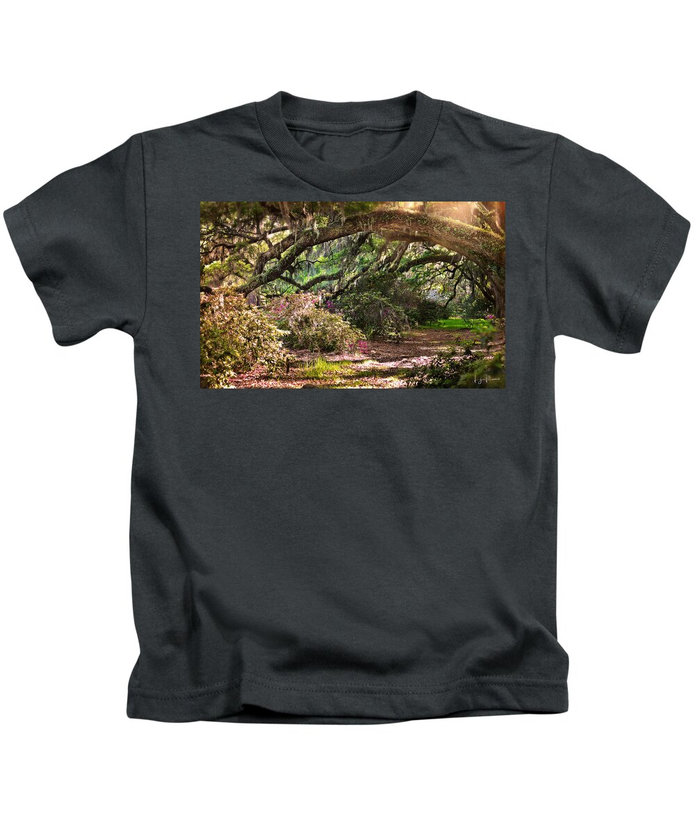 Healthy Kids T-Shirt featuring the photograph The Garden Path by Lisa Lambert-Shank