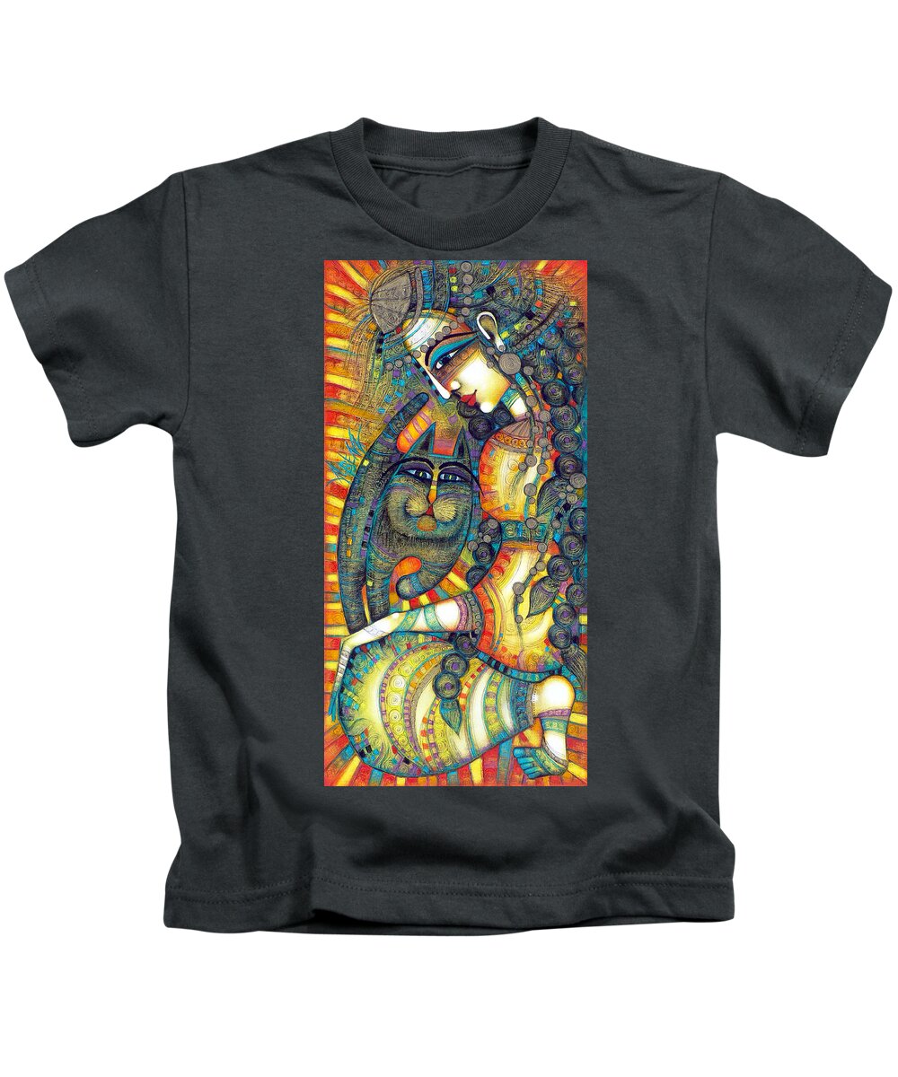 Albena Kids T-Shirt featuring the painting The Gipsy by Albena Vatcheva