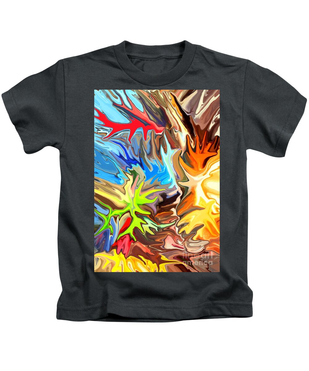 Abstract Kids T-Shirt featuring the digital art The Great Barrier Reef II by Chris Butler