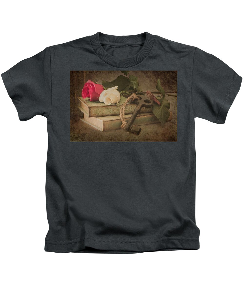 Valentine Kids T-Shirt featuring the photograph The Key to My Heart by Teresa Wilson