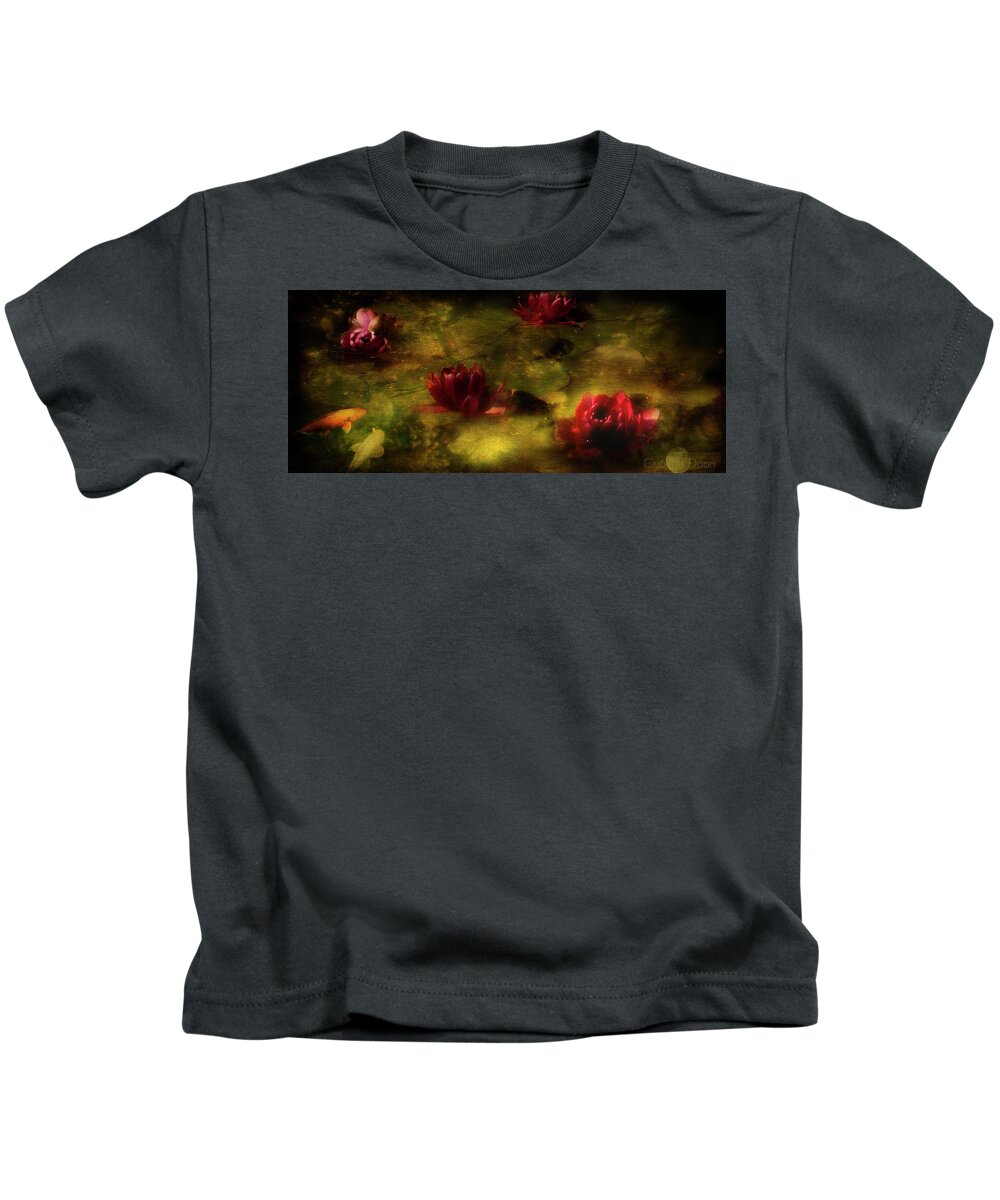  Kids T-Shirt featuring the photograph The Lily Pond by Cybele Moon