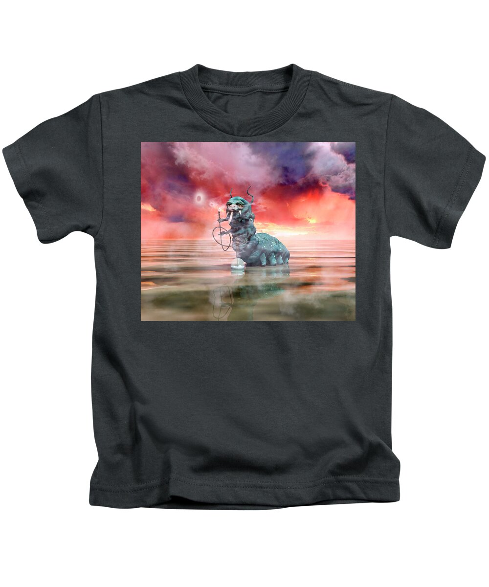 Fantasy Kids T-Shirt featuring the digital art The Madness of It All by Betsy Knapp